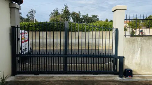 VVS Automatismes pose d'un portail coulissant motorisation Deimos Ultra de la marque BFT